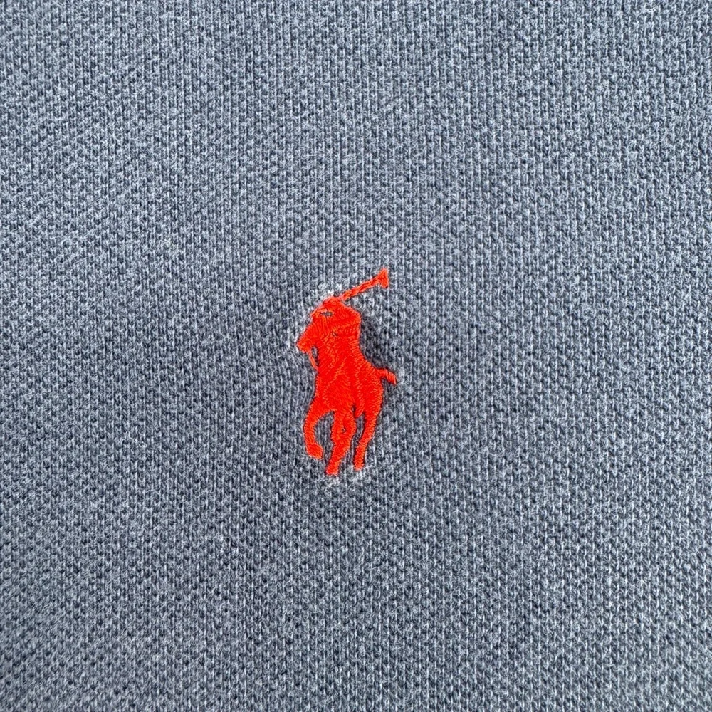 Polo Ralph Lauren Mens LT Tall Navy Blue Short Sleeve Pique Polo Shirt Red Pony